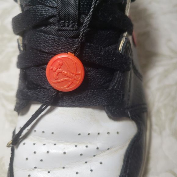 Nike Air Jordan 1 Mid Youth Size 3Y White Black Red Chile Shoes Kids 640734-075‎ - Picture 8 of 12